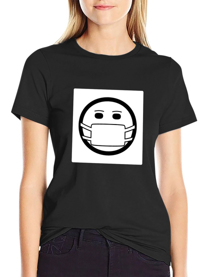 Masked Smiley T-Shirt - Stay Safe Stay Stylish