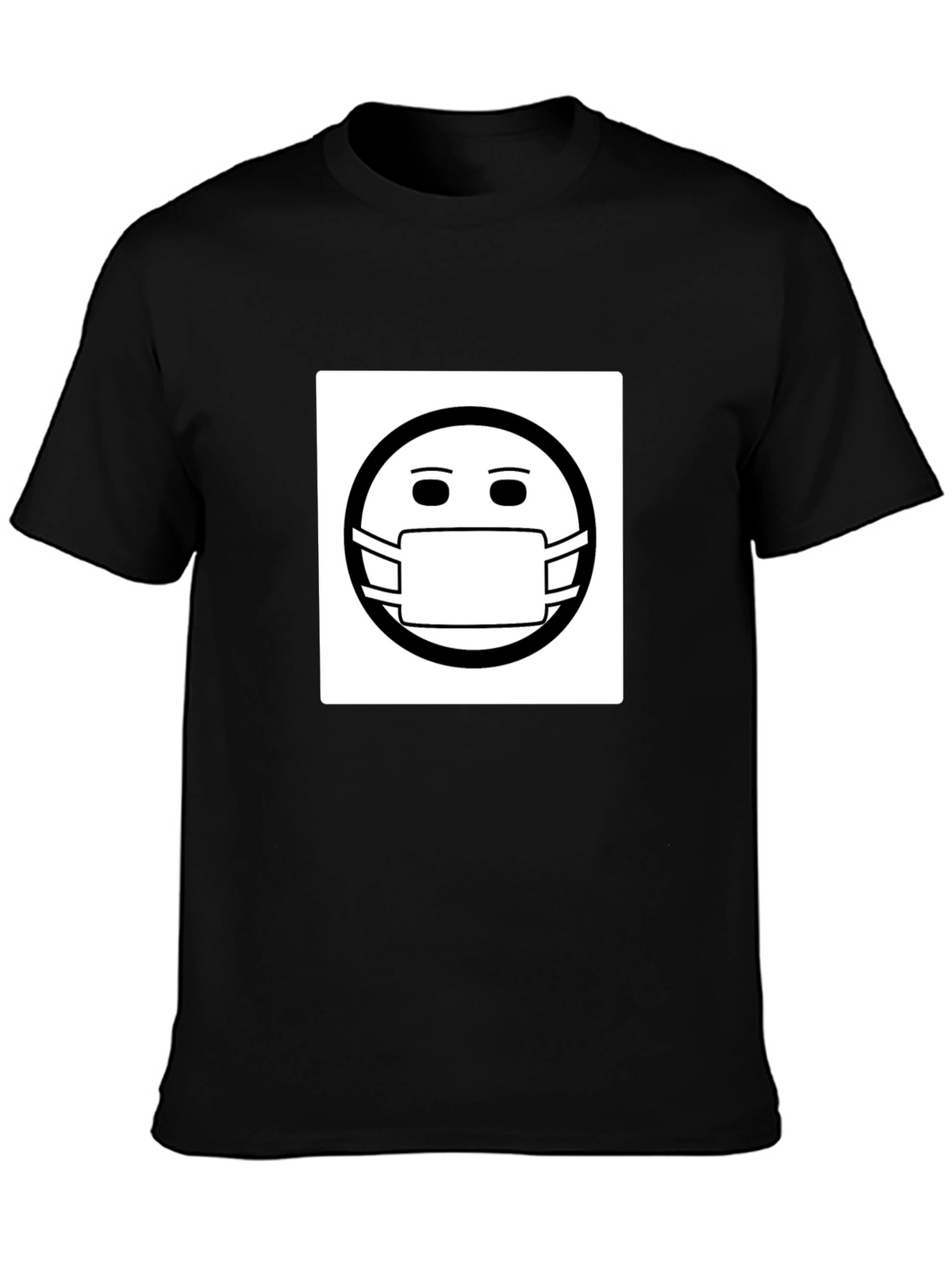 Masked Smiley T-Shirt - Stay Safe Stay Stylish