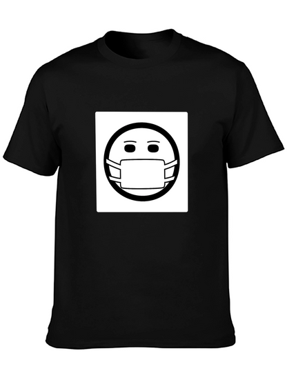 Masked Smiley T-Shirt - Stay Safe Stay Stylish