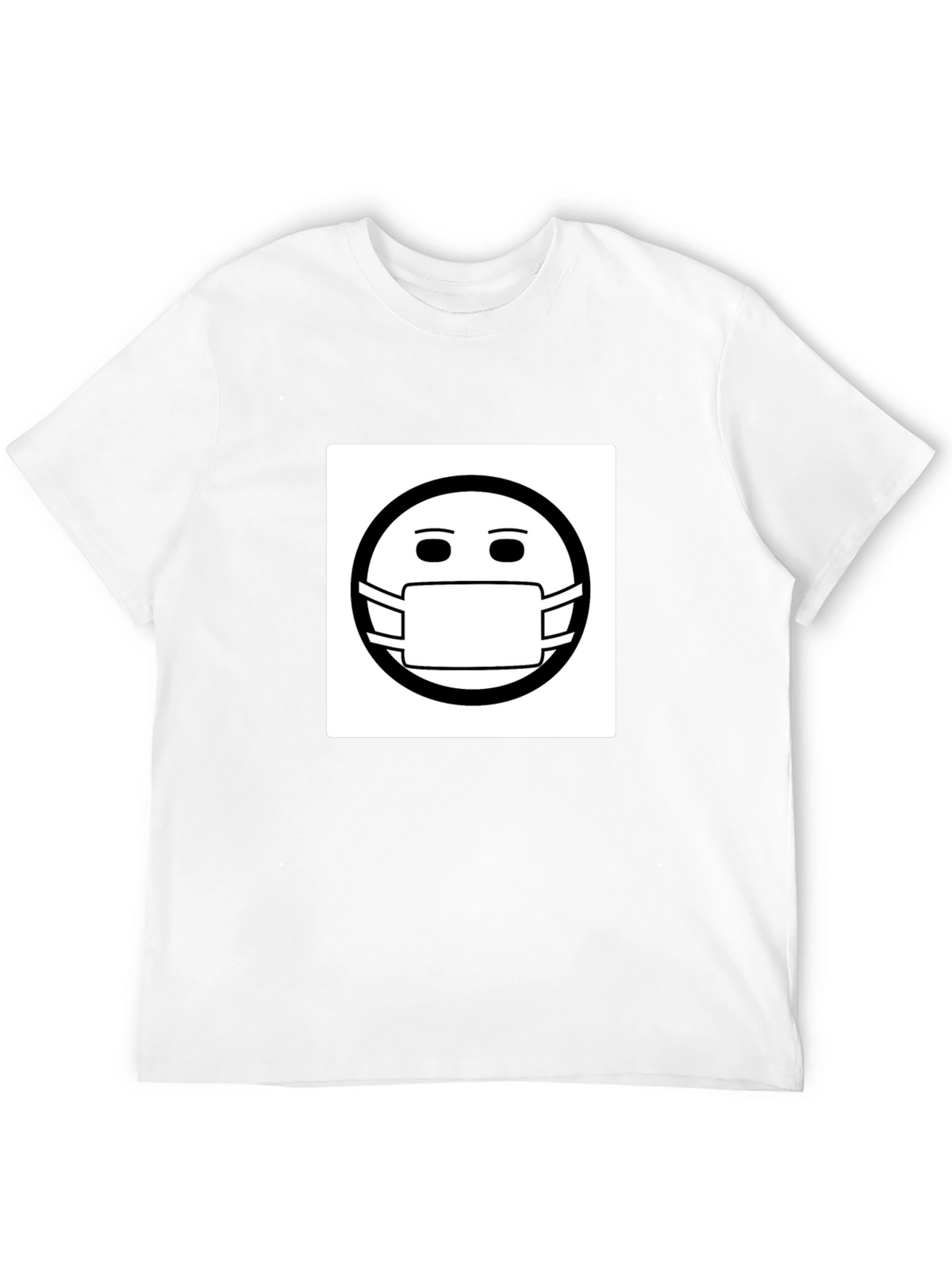 Masked Smiley T-Shirt - Stay Safe Stay Stylish