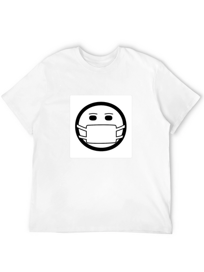 Masked Smiley T-Shirt - Stay Safe Stay Stylish