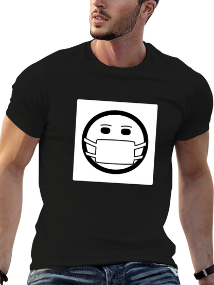 Masked Smiley T-Shirt - Stay Safe Stay Stylish