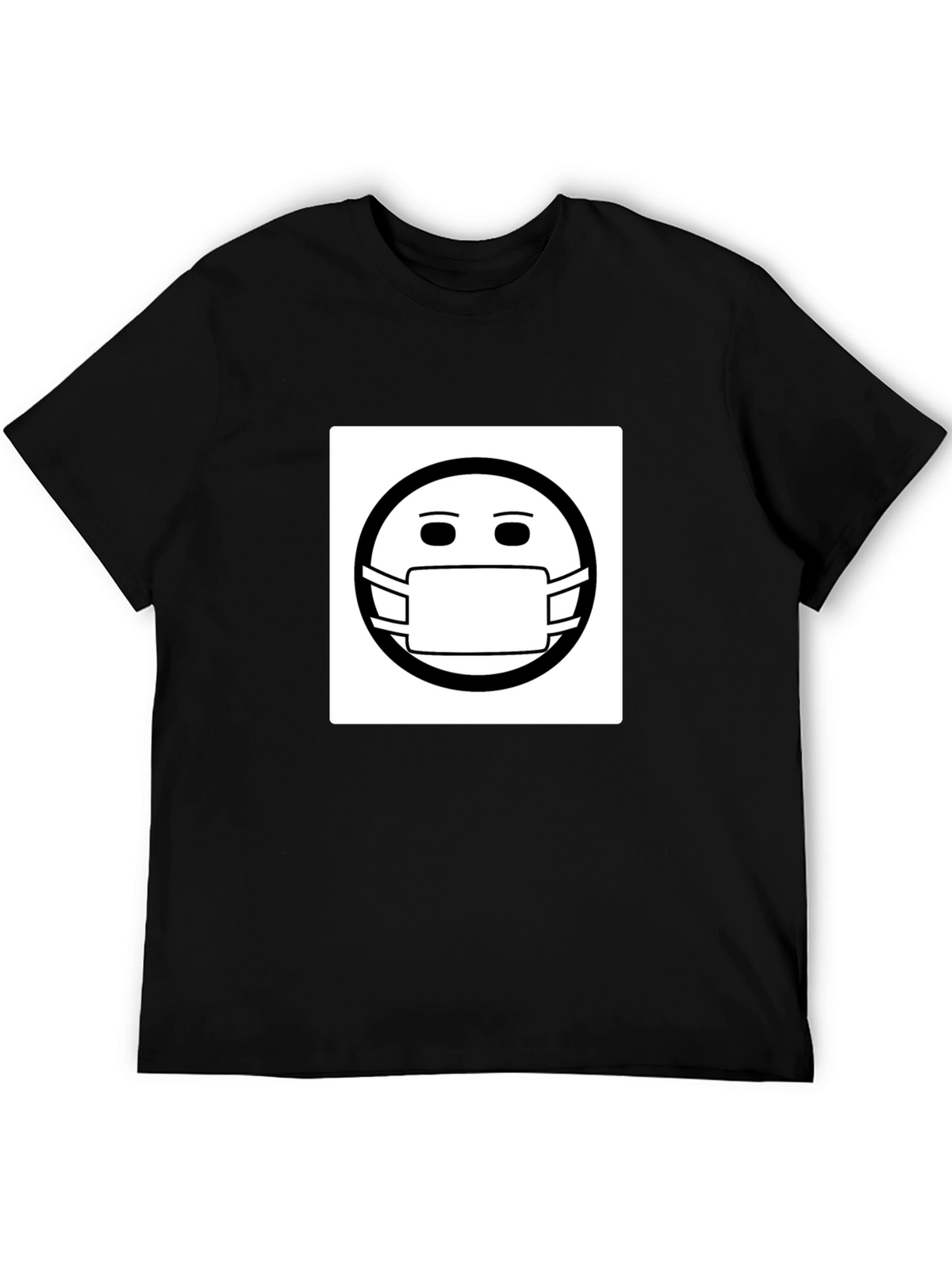 Masked Smiley T-Shirt - Stay Safe Stay Stylish