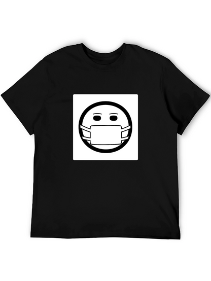 Masked Smiley T-Shirt - Stay Safe Stay Stylish