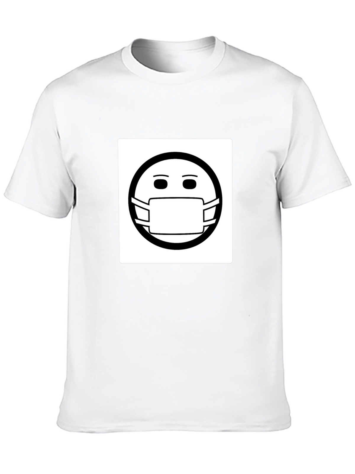 Masked Smiley T-Shirt - Stay Safe Stay Stylish