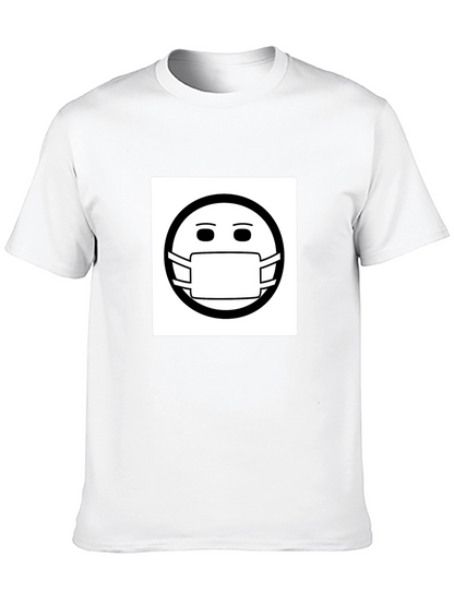 Masked Smiley T-Shirt - Stay Safe Stay Stylish