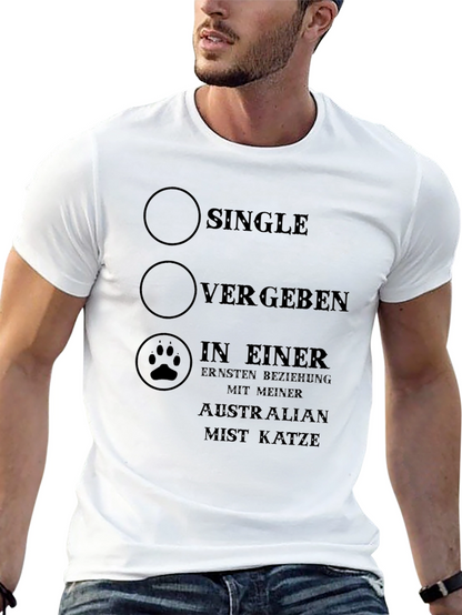 Single Vergeben Cat Lover Novelty T-Shirt