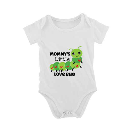 Mommy¡¯s Little Love Bug Cute Caterpillar Heart Baby Onesie