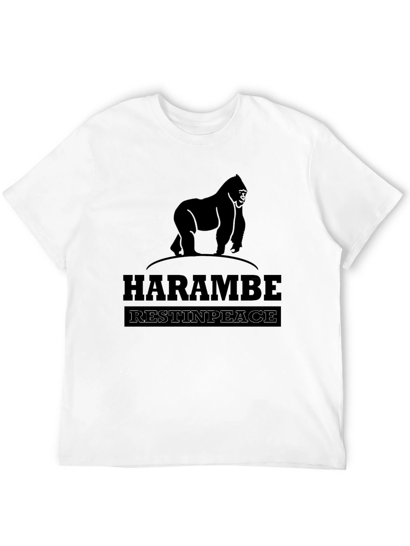 Harambe Rest In Peace Graphic T-Shirt