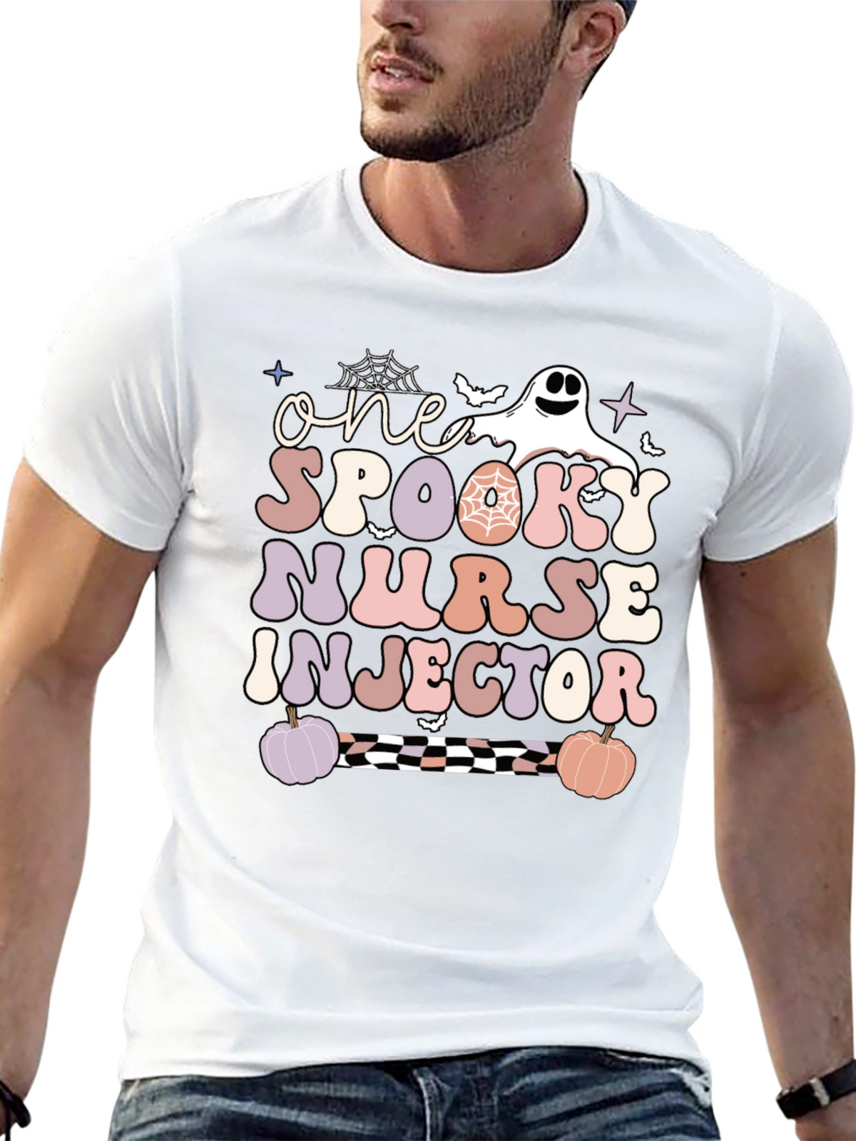 One Spooky Nurse Injector Halloween T-Shirt