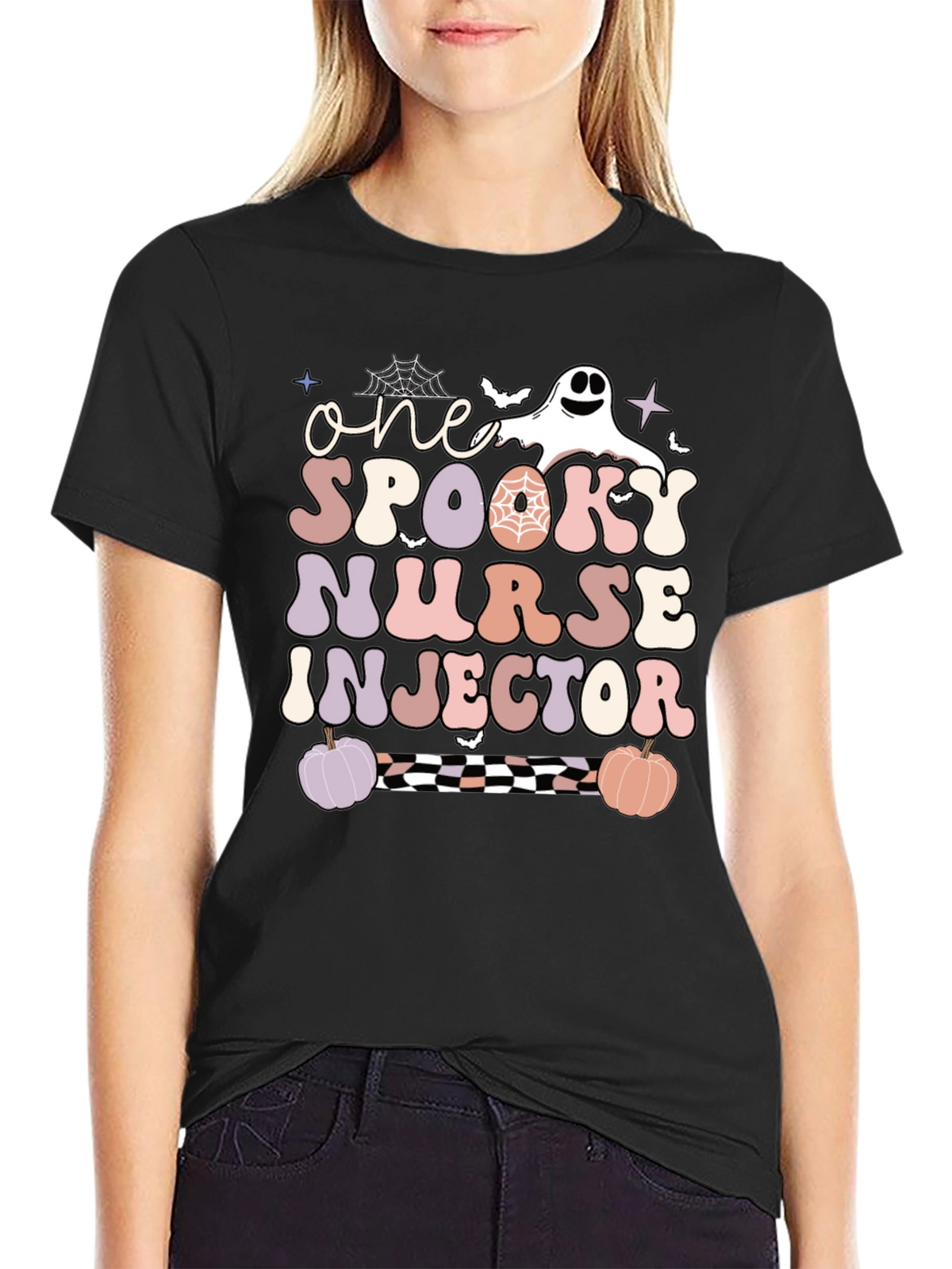 One Spooky Nurse Injector Halloween T-Shirt
