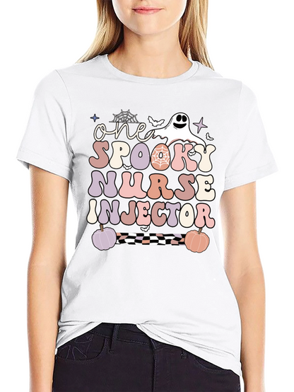 One Spooky Nurse Injector Halloween T-Shirt