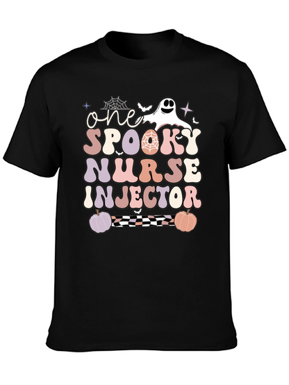 One Spooky Nurse Injector Halloween T-Shirt