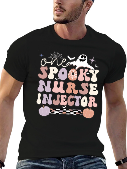 One Spooky Nurse Injector Halloween T-Shirt
