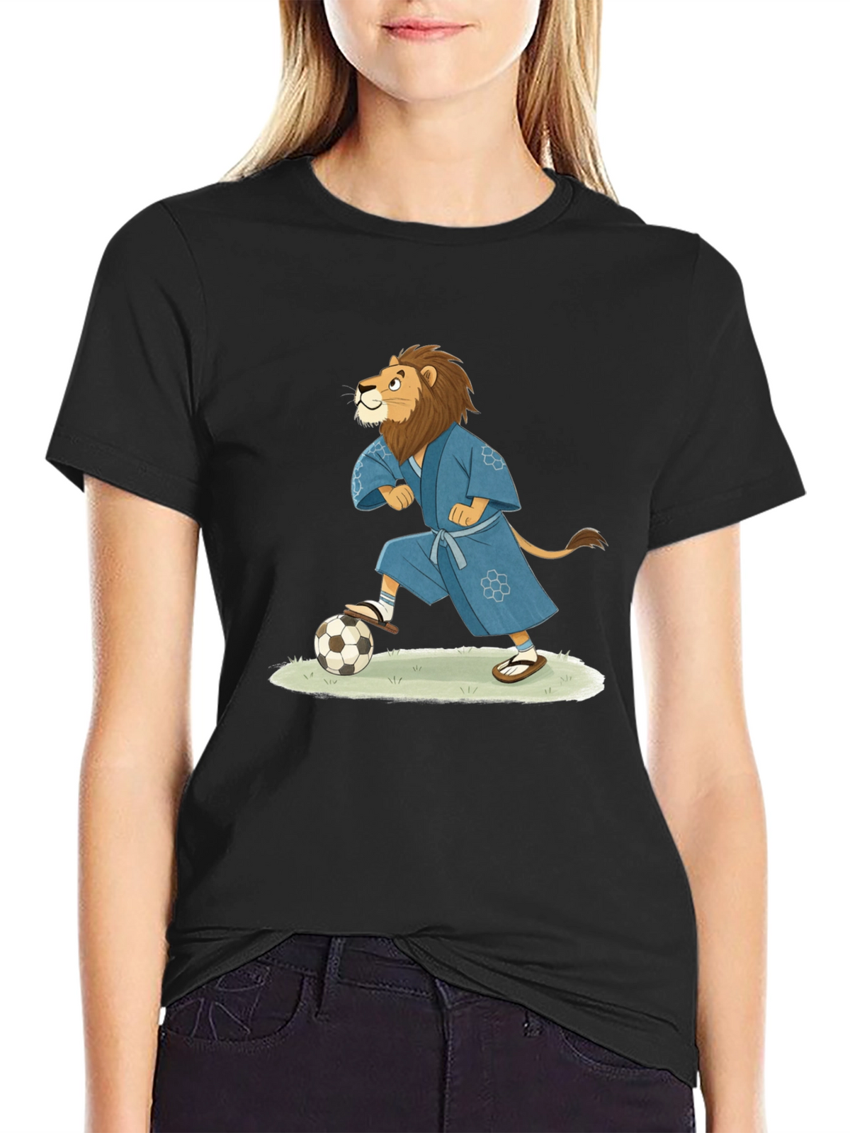 Lion Soccer Player T-Shirt