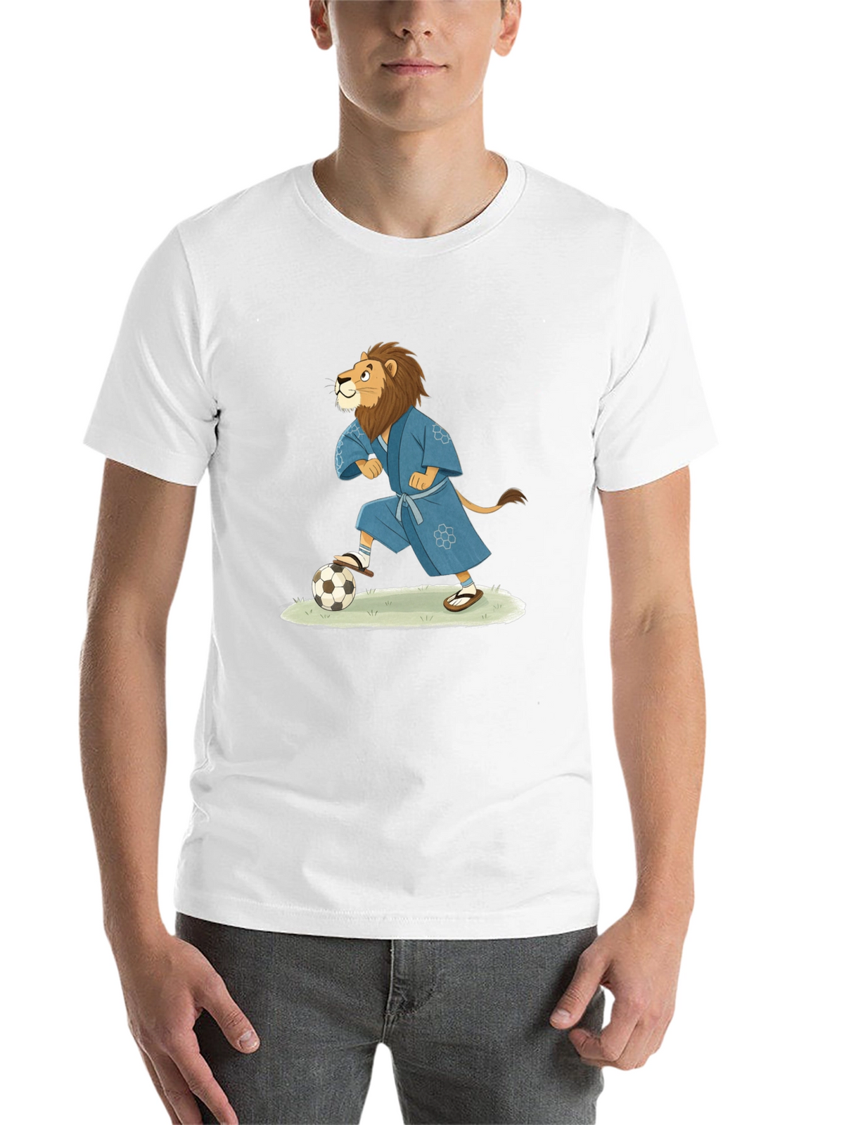 Lion Soccer Player T-Shirt