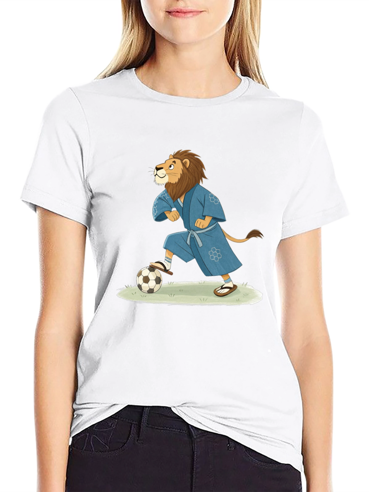 Lion Soccer Player T-Shirt