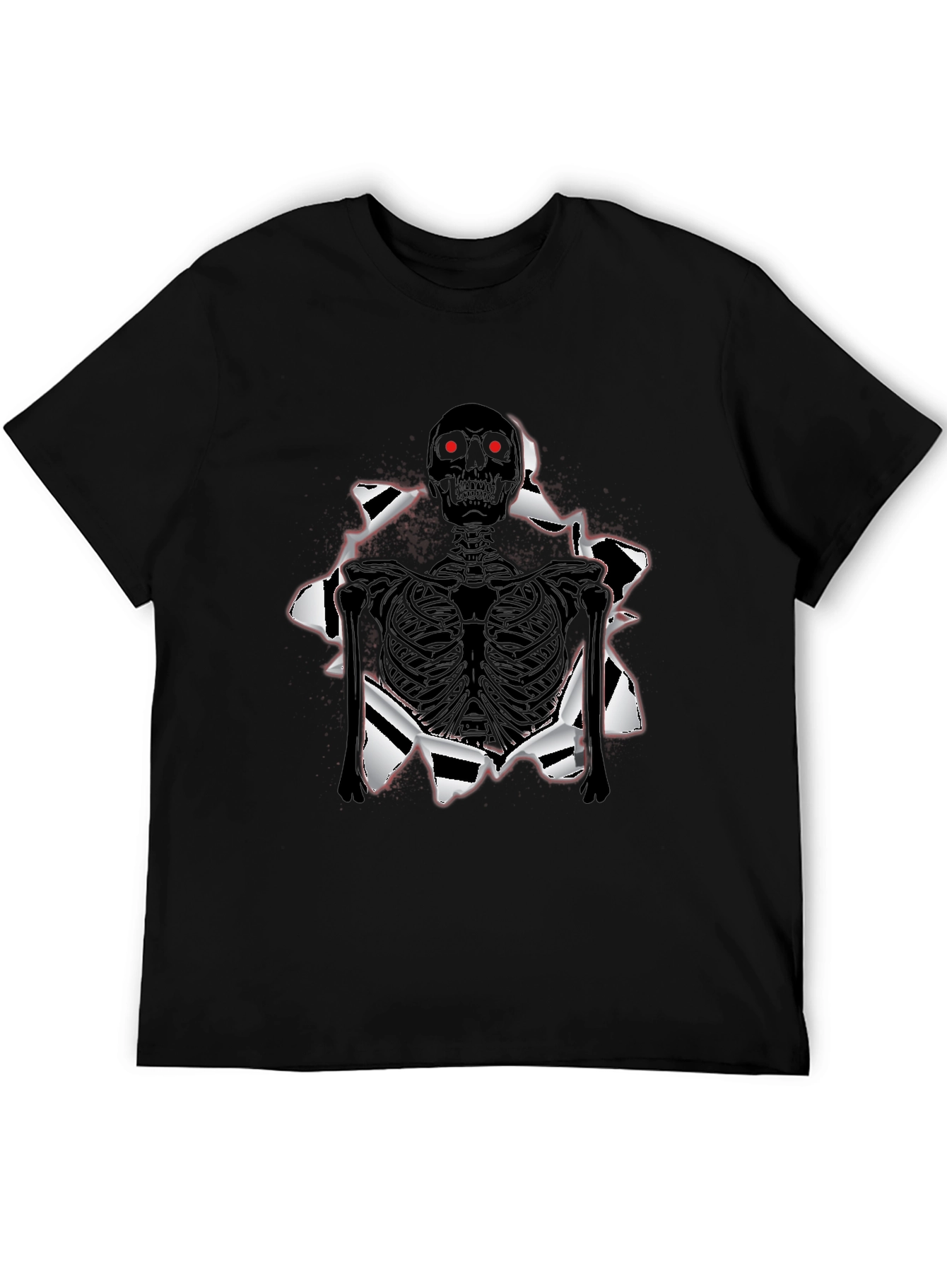 Skeleton T-Shirt: Ripped Graphic Tee