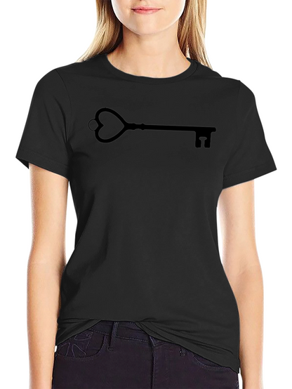 Heart Key Graphic T-Shirt - Stylish & Unique Design