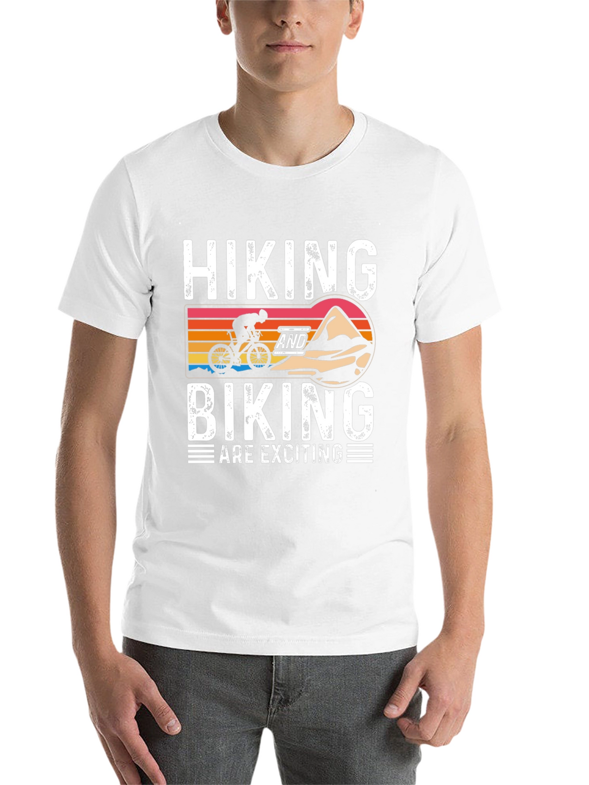 Hiking & Biking T-Shirt - Adventure Awaits!