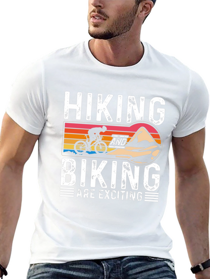 Hiking & Biking T-Shirt - Adventure Awaits!
