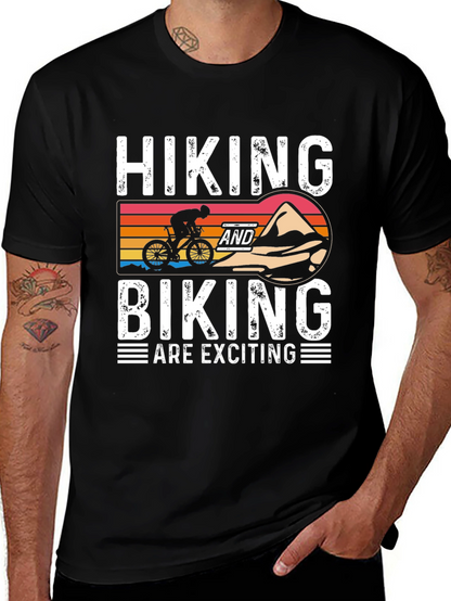 Hiking & Biking T-Shirt - Adventure Awaits!