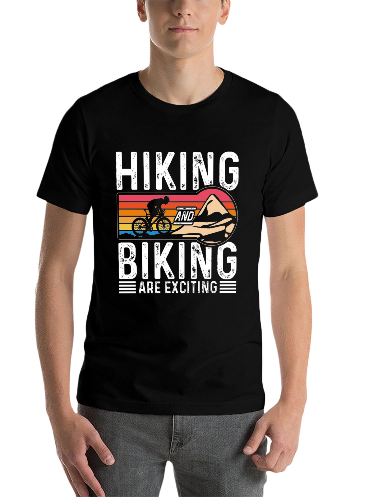 Hiking & Biking T-Shirt - Adventure Awaits!