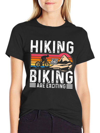 Hiking & Biking T-Shirt - Adventure Awaits!