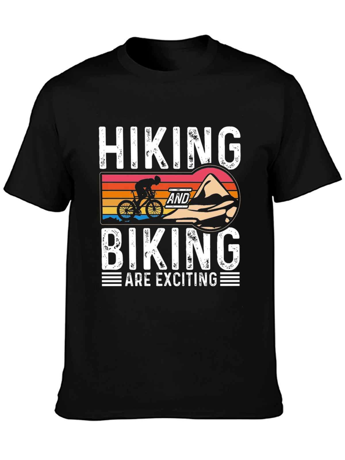 Hiking & Biking T-Shirt - Adventure Awaits!