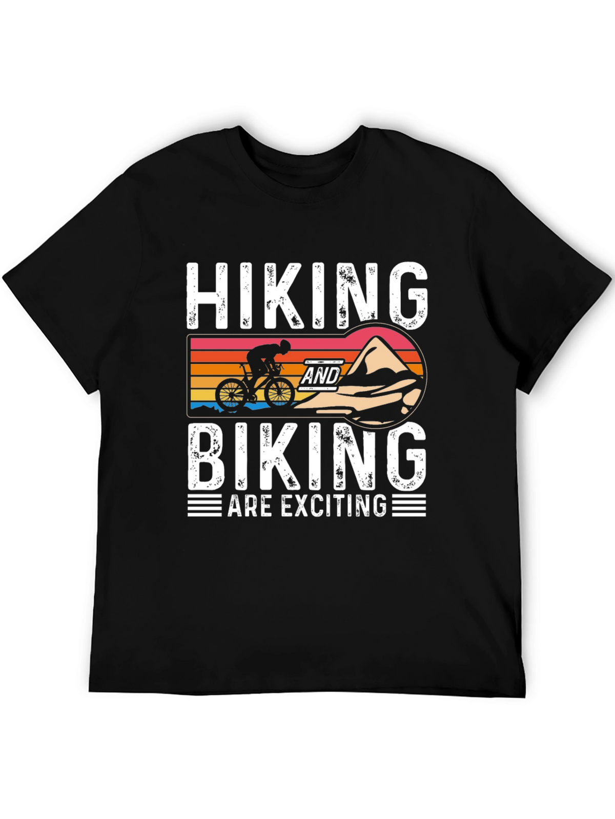 Hiking & Biking T-Shirt - Adventure Awaits!