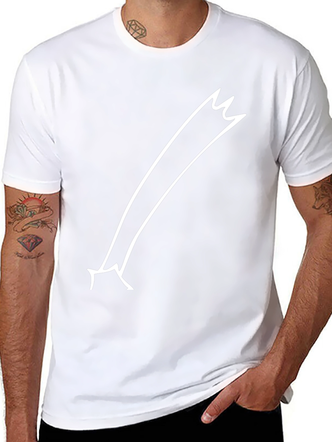 Comet Tail Graphic Tee - Black Cotton Casual T-Shirt