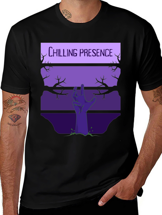 Chilling Presence Graphic T-Shirt