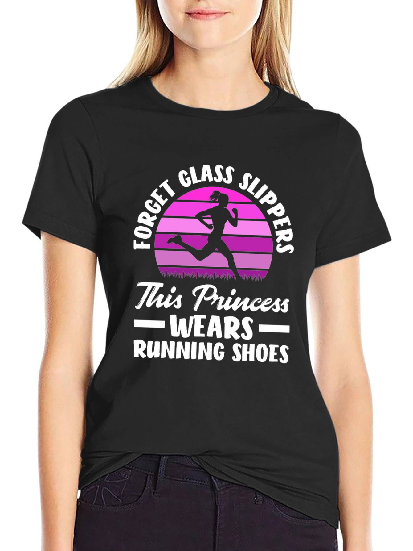 Running Princess T-Shirt - Forget Glass Slippers!