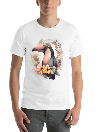 Tropical Toucan Floral Graphic Tee