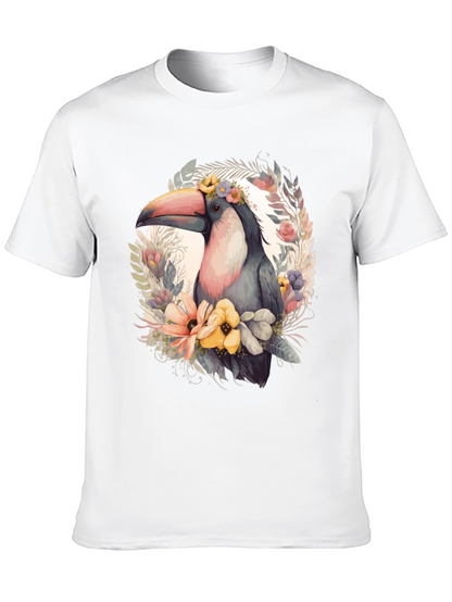 Tropical Toucan Floral Graphic Tee