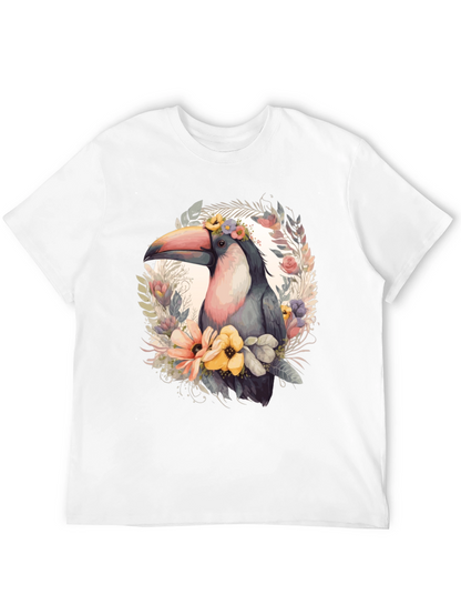 Tropical Toucan Floral Graphic Tee
