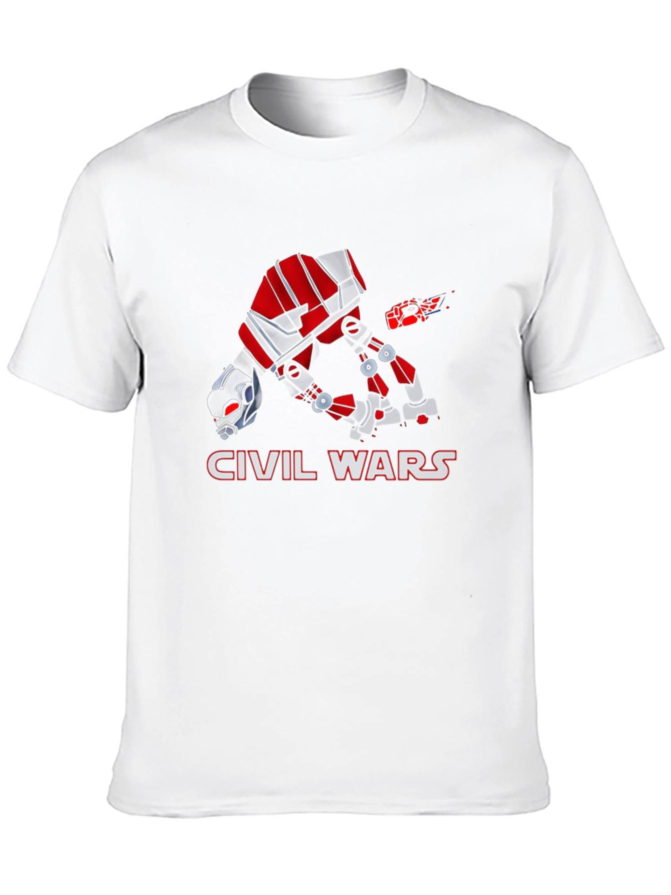 Civil War Ant-Man Graphic Print Black T-Shirt