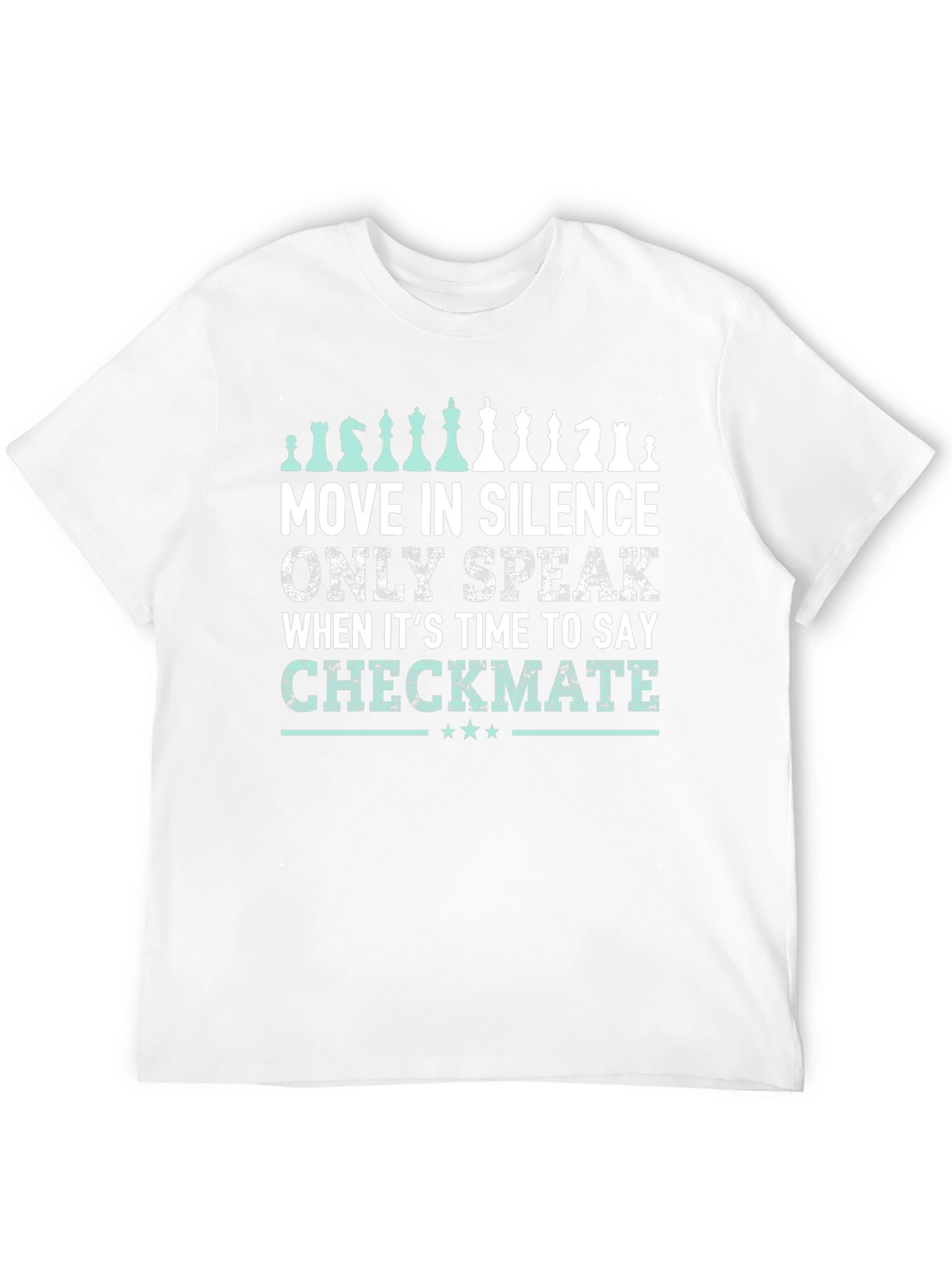 Move in Silence Chess T-Shirt - Checkmate Design