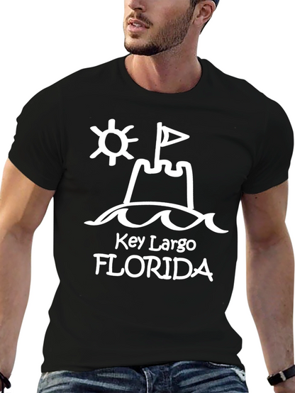 Key Largo Florida Beach Sandcastle T-Shirt