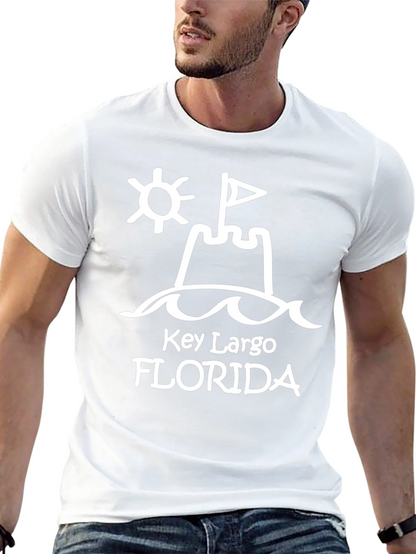 Key Largo Florida Beach Sandcastle T-Shirt