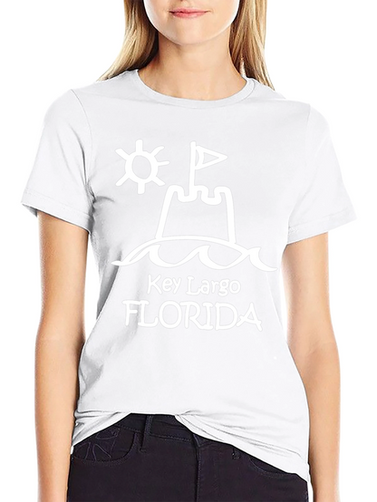 Key Largo Florida Beach Sandcastle T-Shirt