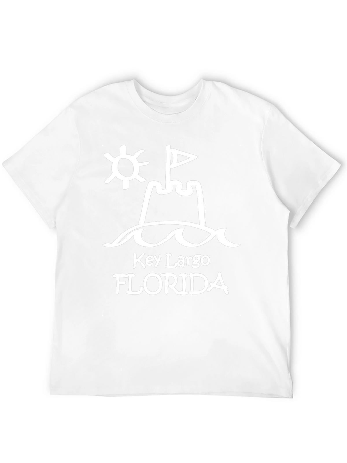 Key Largo Florida Beach Sandcastle T-Shirt