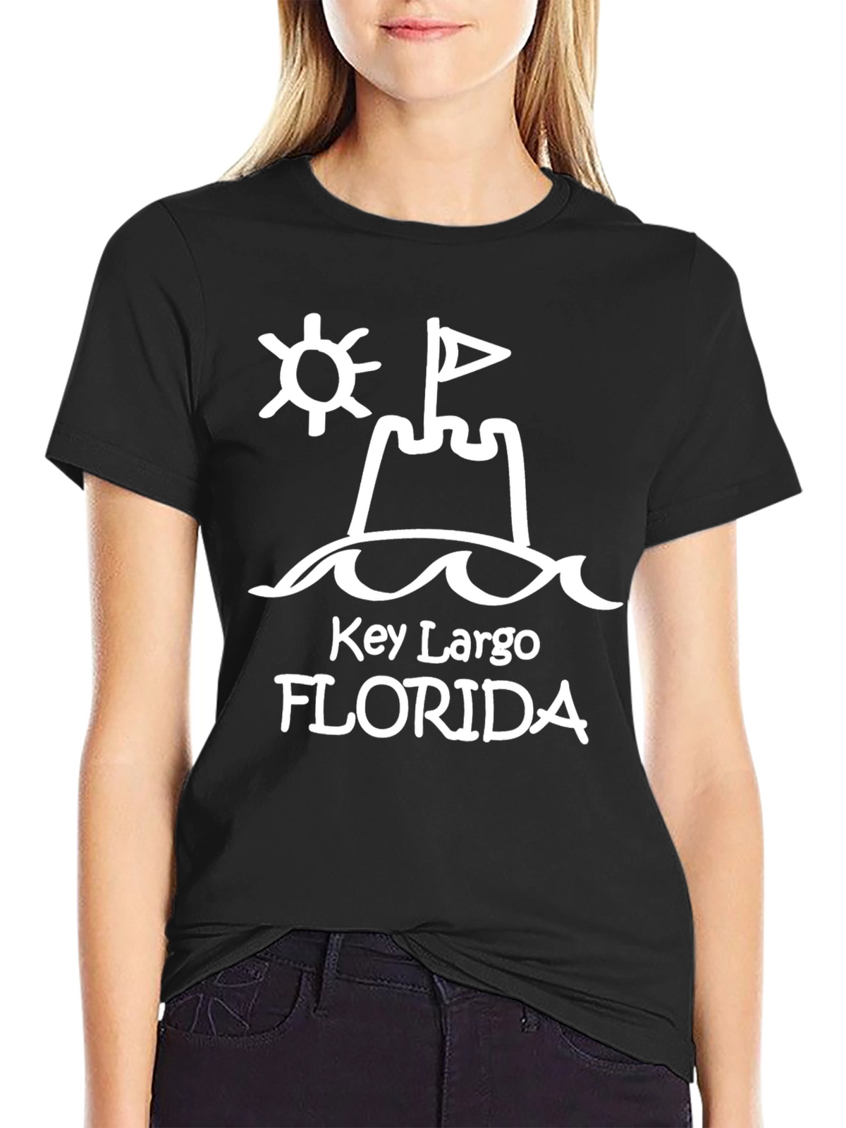Key Largo Florida Beach Sandcastle T-Shirt
