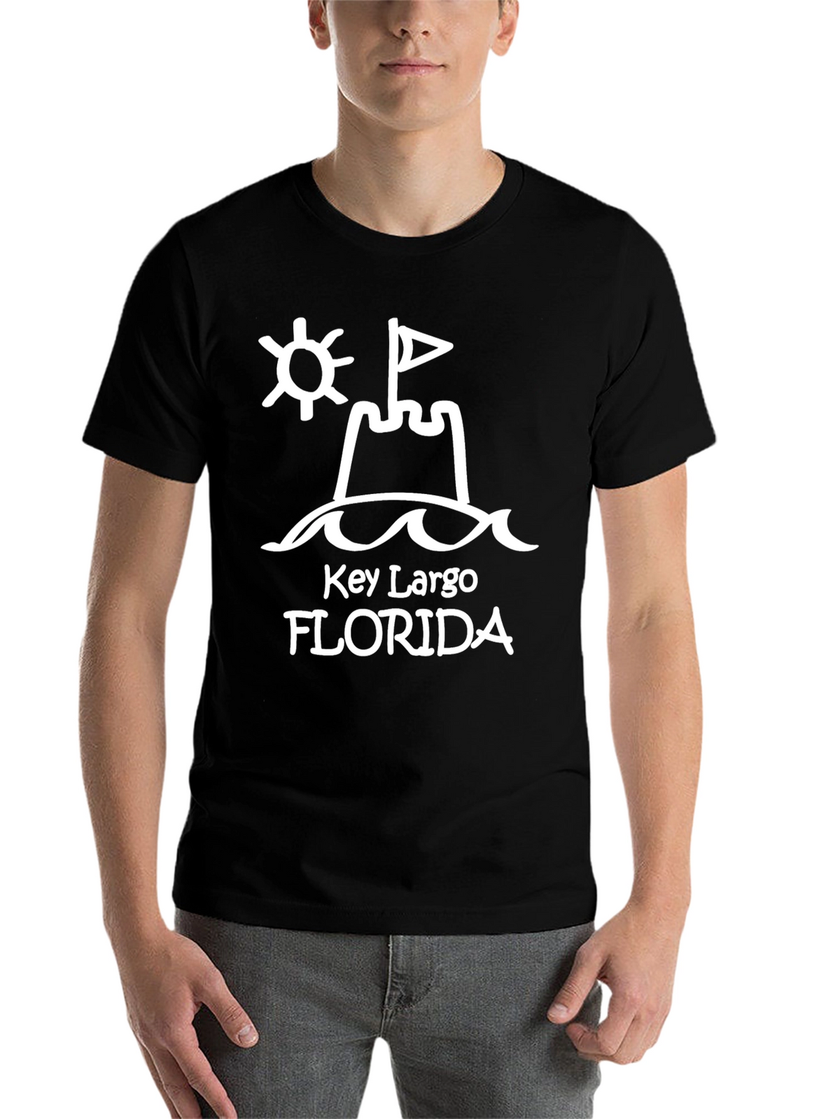 Key Largo Florida Beach Sandcastle T-Shirt