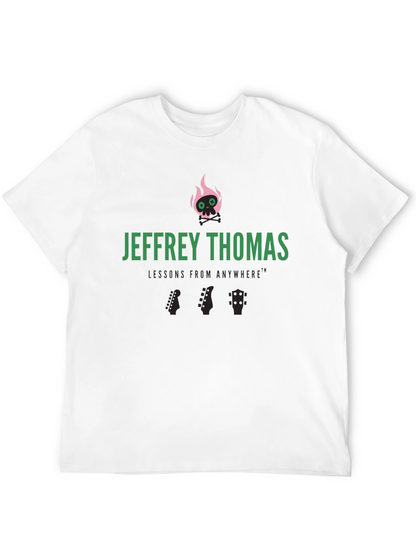 Jeffrey Thomas Skull Flames Graphic Tee