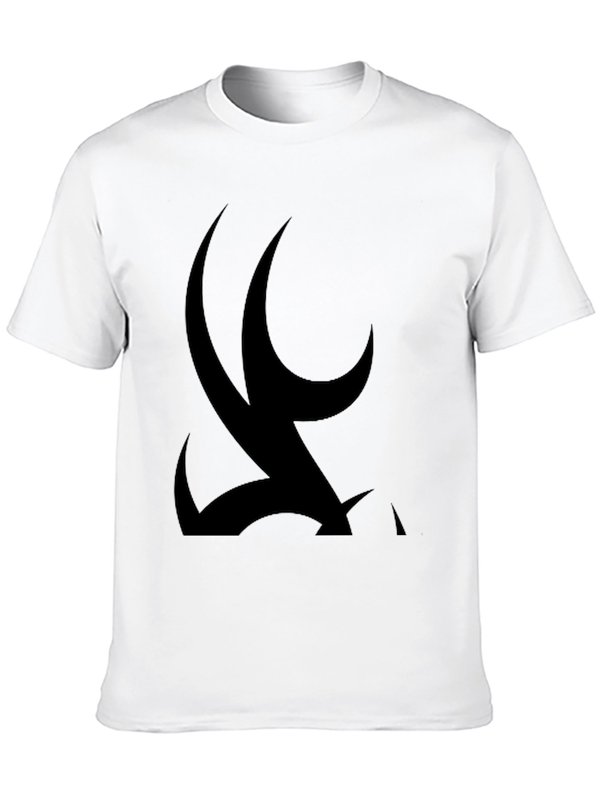 Abstract Black Graphic Print Tee