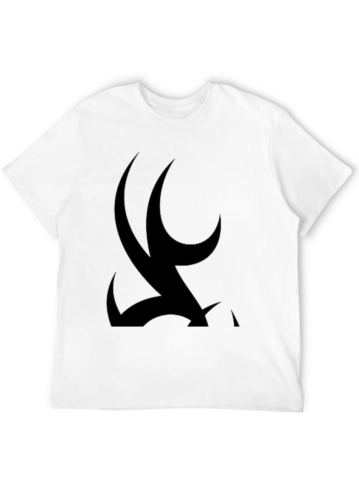 Abstract Black Graphic Print Tee