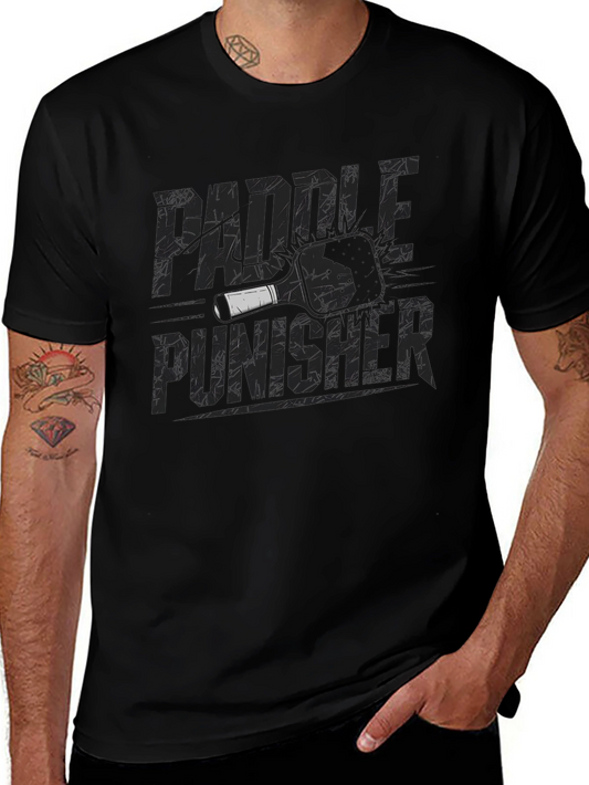 Paddle Punisher Graphic Tee - Black Cotton