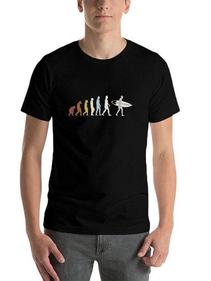 Evolution of Surfing T-Shirt - Black
