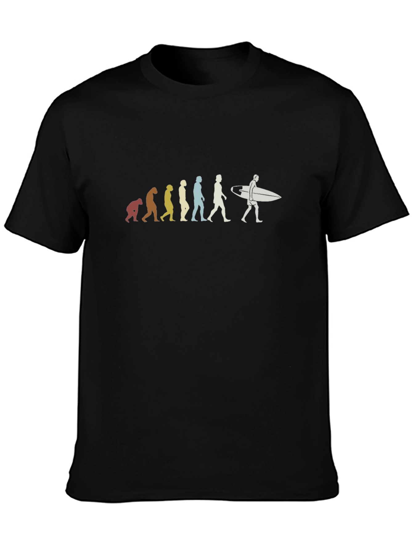 Evolution of Surfing T-Shirt - Black